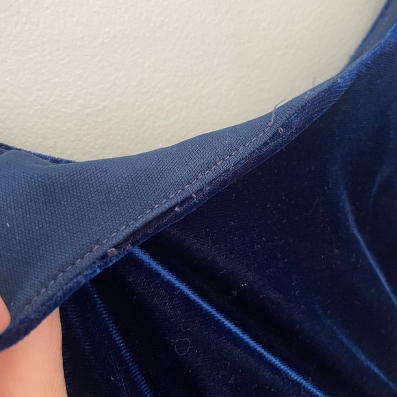 Size 4 Girls Holiday Christmas Dress Blue Silver - Picture 8 of 8